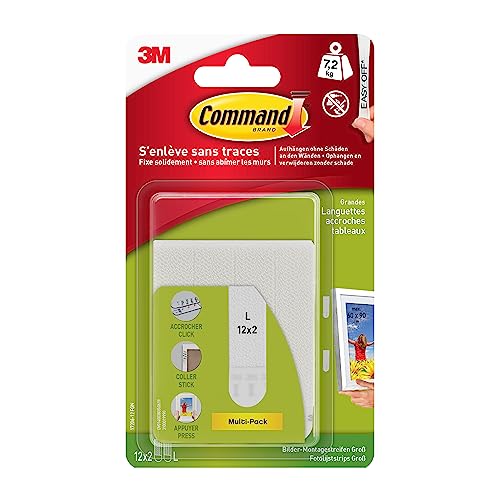 Command Table File 17206-12, White, Wide, 12 x 2 Tabs, 7.2 kg, Large