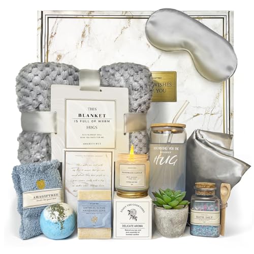 AHAGIFTREE Get Well Soon Gift Baskets For Women,Birthday,Mother's Gift, 12PC Sympathy...