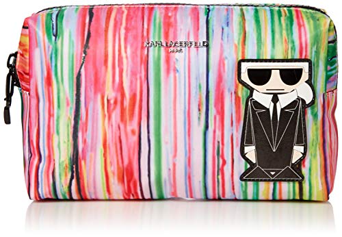 Karl Lagerfeld Paris Cosmetic Bag, Multi Stripe Combo