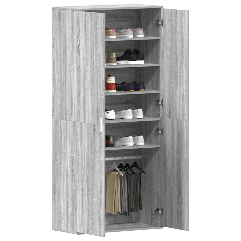 vidaXL Szafka na buty 80 x 39 x 178 cm Drewno inżynieryjne