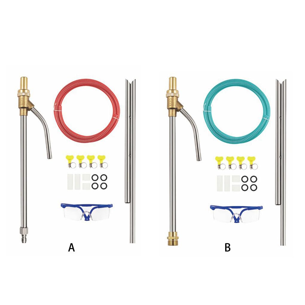 Kits de chorro de arena para lavadora a presión fuerza con puntas boquilla repuesto, accesorio chorro arena abrasivo húmedo, Azul M22