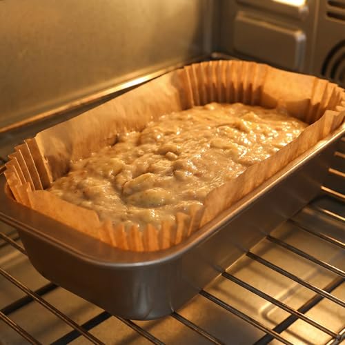 Image of Loaf Pan Liners, 160Pcs Bread Pan Liners for Baking Bread 9x5, 9.5 x 5 Inch, Food Grade, Oil Proof, Heat Resistant, Non-Stick Disposable Parchment Paper for Oven, Air fryer, Pans, Baking