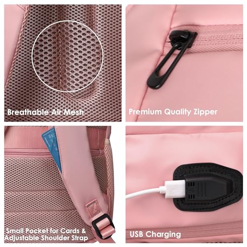 Image of Red Lemon Swiss Cut Design 15.6 inch Laptop Backpack for Men and Women, Stylish 26L Capacity, USB Charging Port, Anti-Theft Pocket & Accessories Organizer