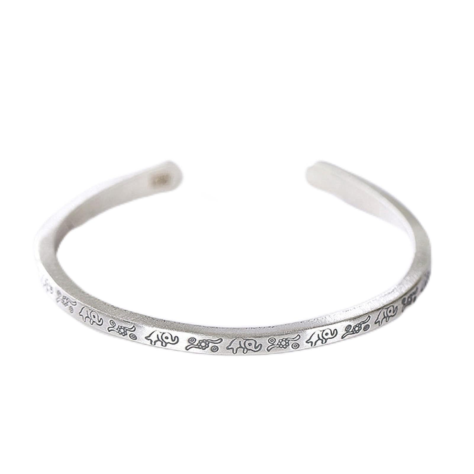 YDYDTTKD Gioielli da Donna con Braccialetto Aperto da Donna s925