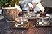 TIKI Brand Mixed Material Votive Tabletorch 3-pk