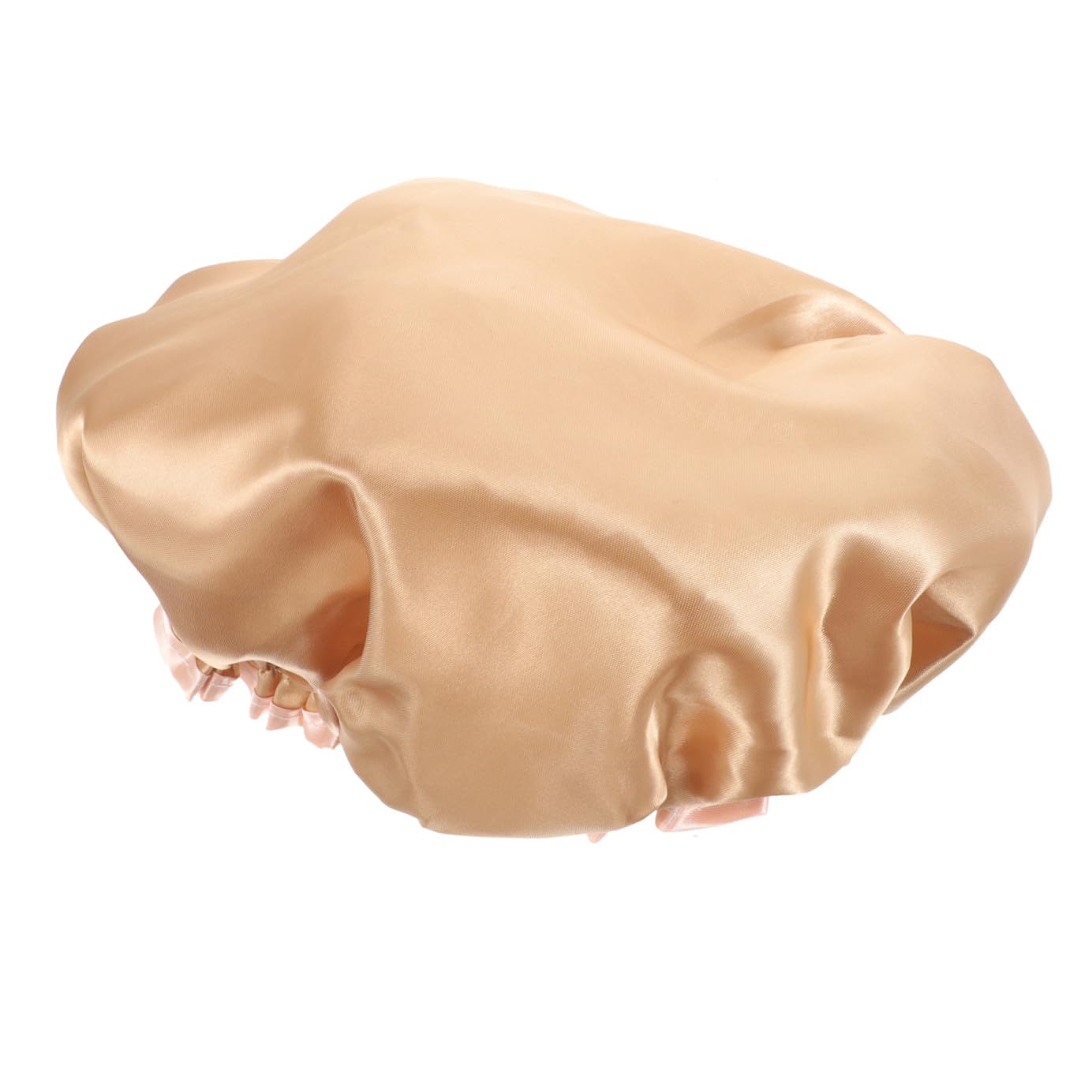Healeved 4piezas Gorro De Ducha Para Mujeres Gorro De Baño Reutilizable Banda Elástica Capucha De Ducha Transpirable Para Pelo Para Sauna y Spa Color Champán
