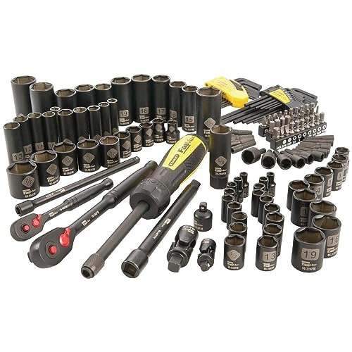 Stanley 141 Pc Black Chrome Mechanic's Tool Set