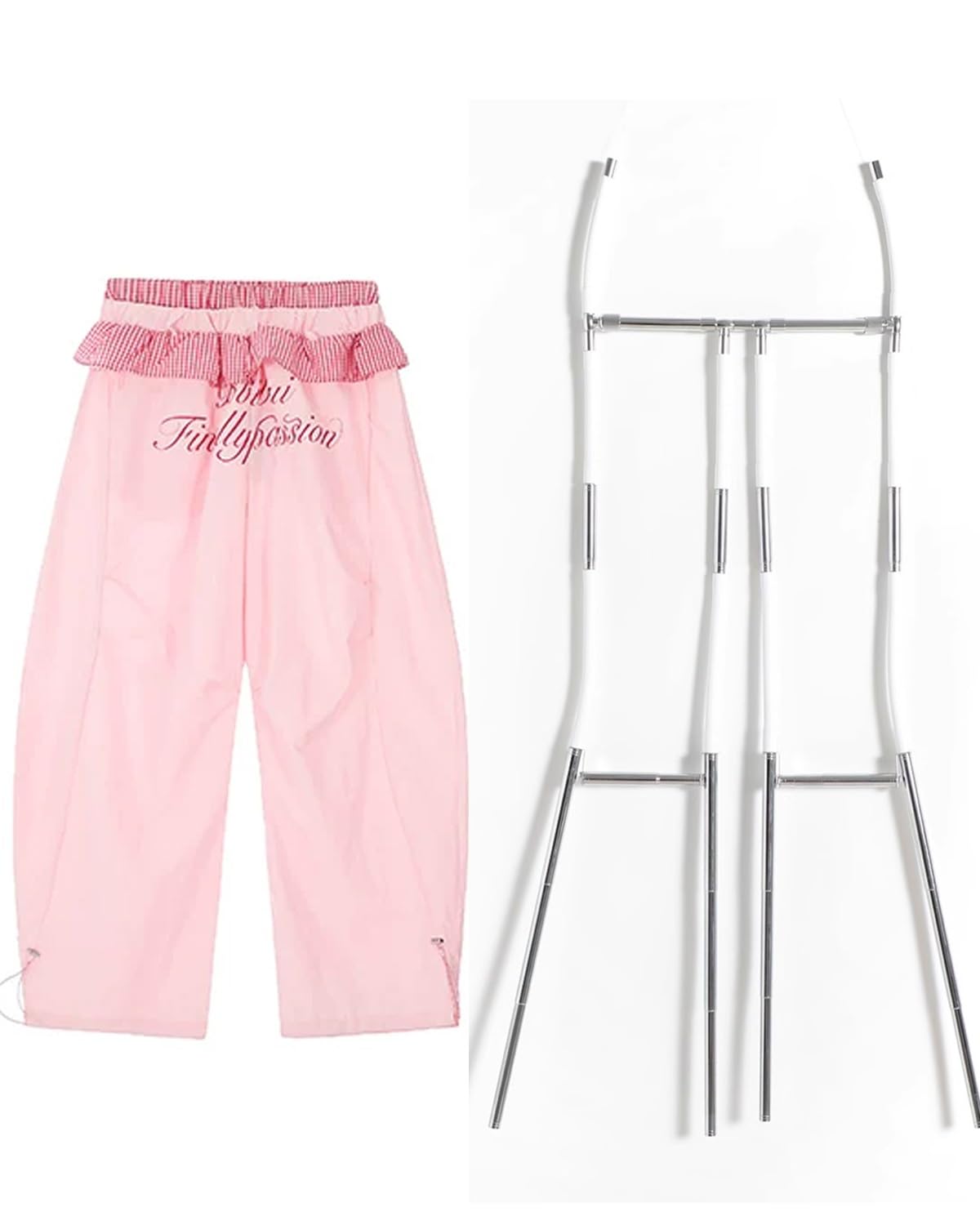 Mannequin Hanger Poseable Pants Hangers for Photoshoot Display, Dress Form Clothes Rack with Telescopic Adjustable Holder, Mannequin Torso Stand