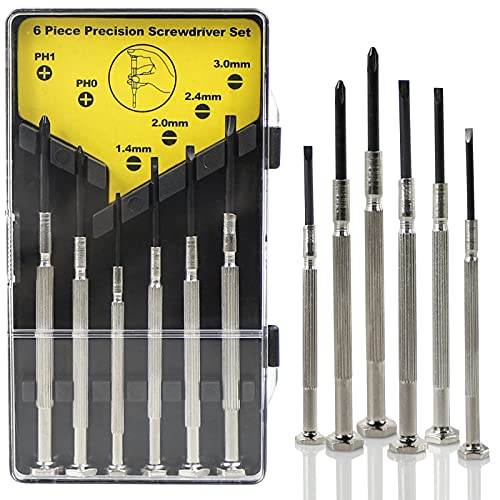 6PCS/Set Yelia Mini Multifunction Precision Screwdriver Set Tool, Watch Repair Screwdriver Sets, Eyeglass Repair Sets, Screwdriver Set Is Suitable, For Clocks, Computer and Electronic Repairs