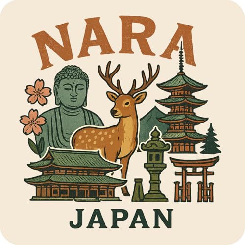 Nara Japan Souvenir Vinyl Sticker – Destination Travel Keepsake Collectible 3-Inches Wide
