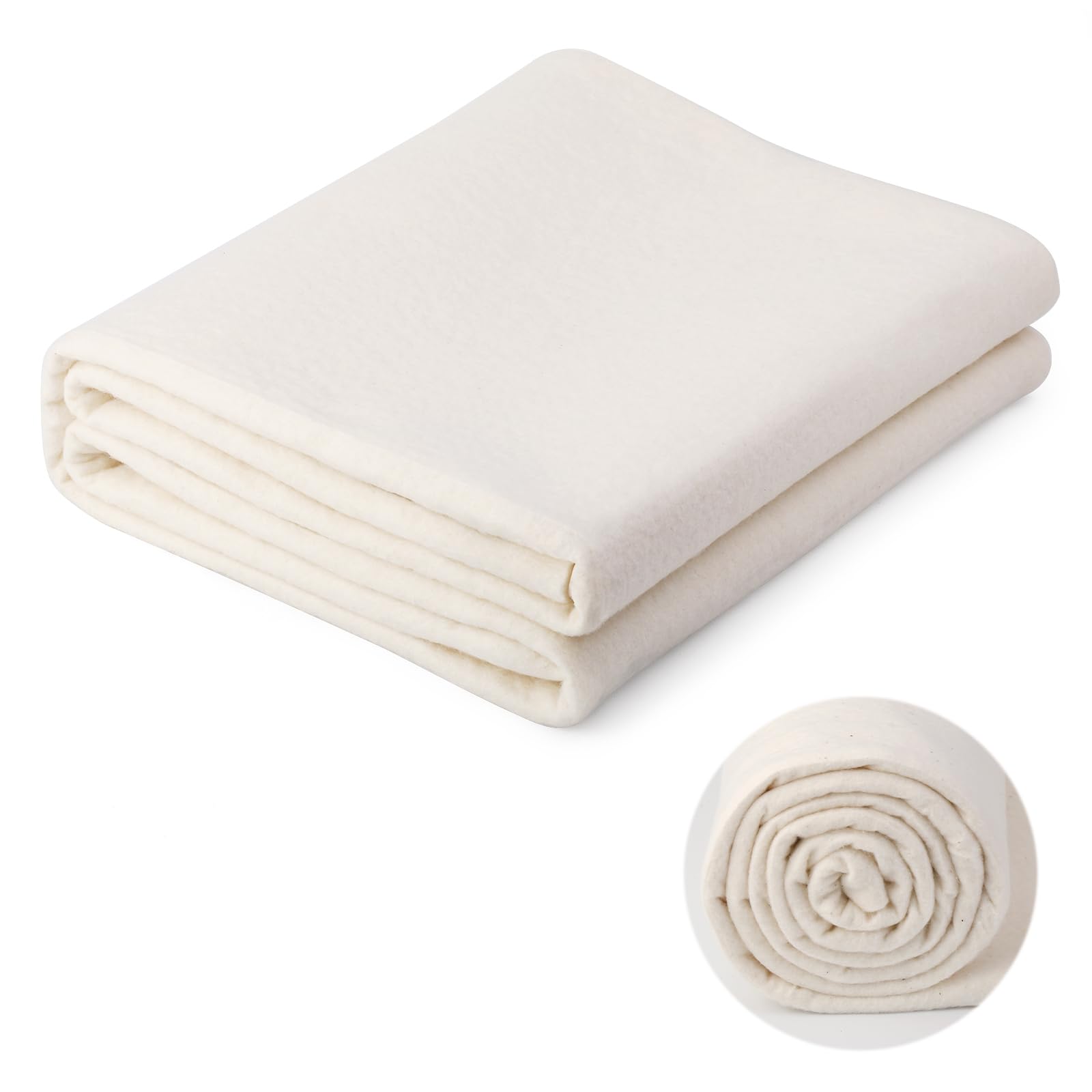 Cotton Quilting Batting, Cotton Quilting Batting, 47 x 59 Inch Light Weight Purely Natural All Season Quilt Batting for Quilts, Craft and Sewing Handmade Quilt & DIY (1.2x1.5m)