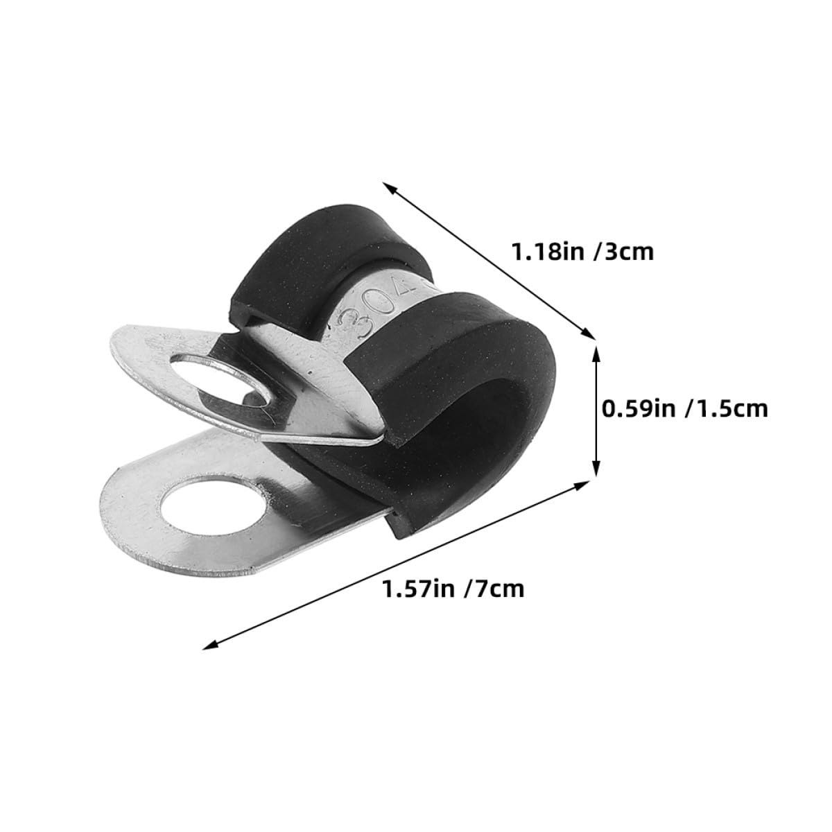 SHINEOFI 100pièces Collier De Serrage Pour Câbles Collier De Serrage Pour Tuyaux Pince Pour Câbles Isolants Petite Pince Pour Fixation De Tubes
