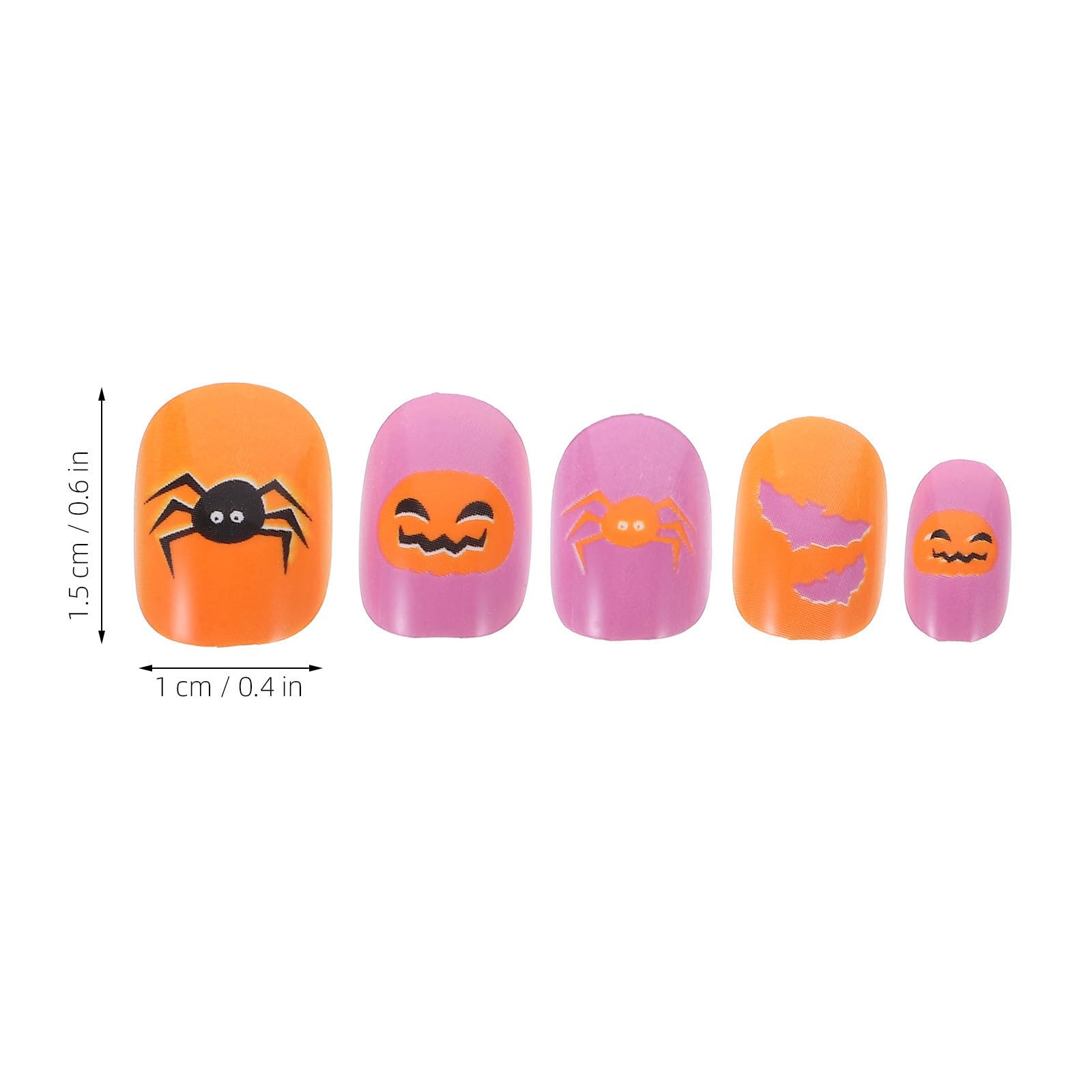 SOLUSTRE 720 Pezzi Unghie Finte per Halloween in Abs, Facili da Applicare Stile Press On, Design Adorabile e Copertura Completa per Festa e Manicure Stili multipli