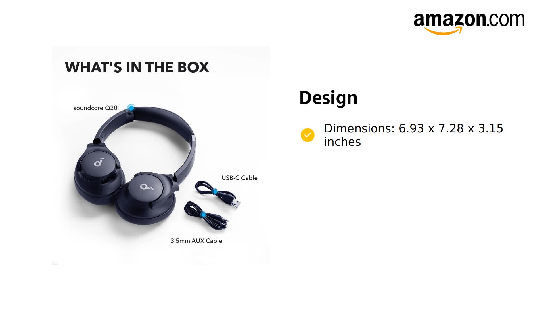 Amazon.com: Soundcore by Anker Q20i Hybrid Active Noise Cancelling