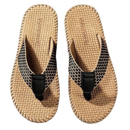 Men's Flip Flops with Arch Support – Comfortable Cushioned Thong Sandals for Indoor Outdoor Walking, Anti-Slip Sole