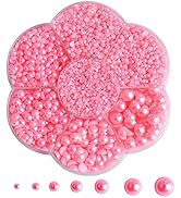 5800Pcs Half Pearls for Crafts, Flatback Pearls for Artwork Making , DIY Rhinestones Accessory Na...