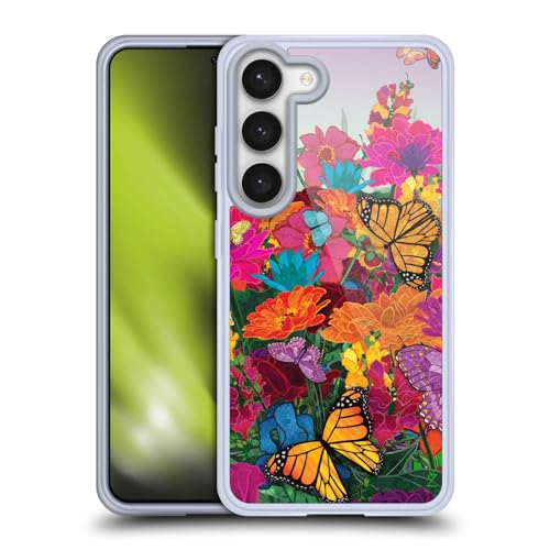 Funda de gel Samsung S23 5G evita arañazos diseño mariposas carcasa delgada flexible
