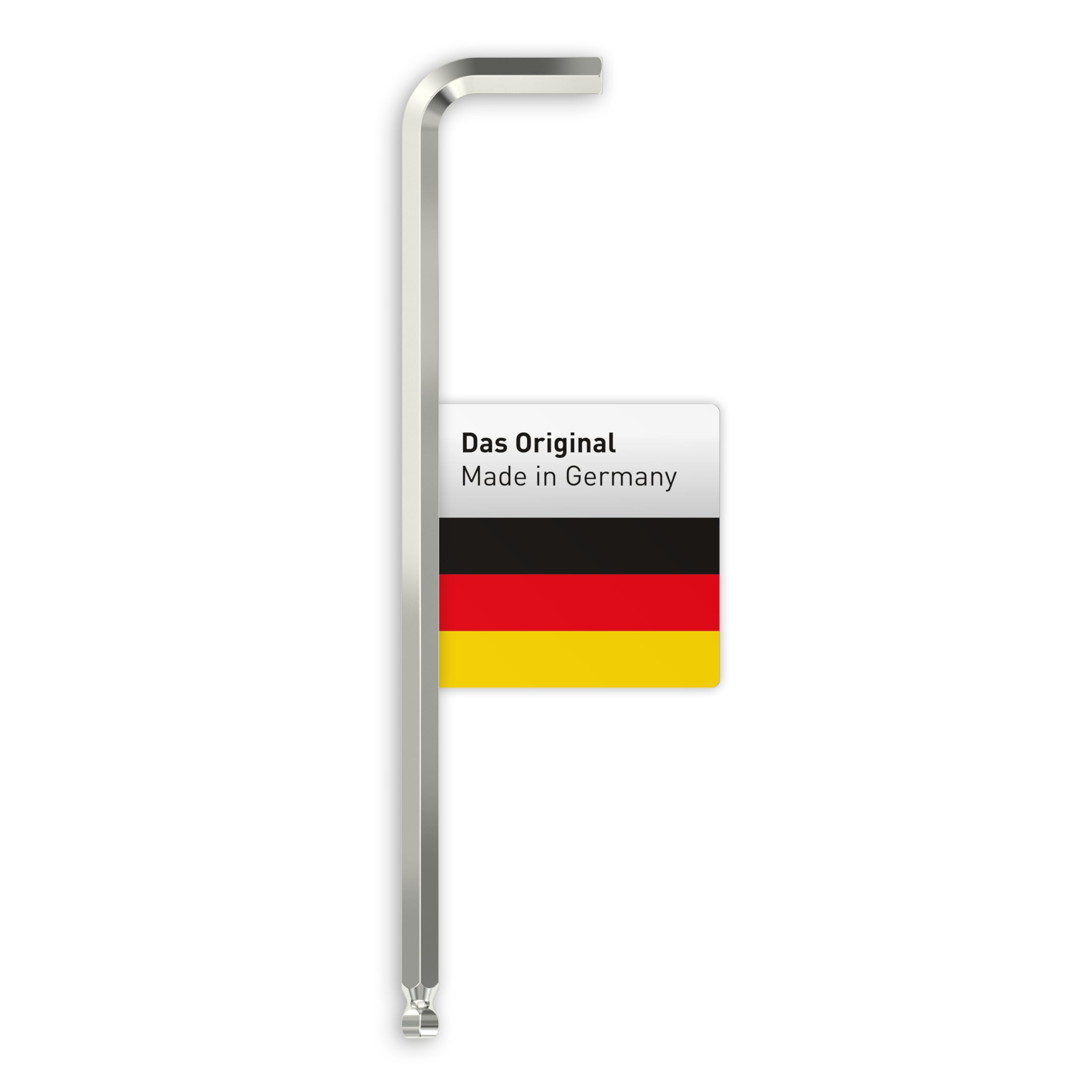 INBUS® 72465 Winkelschraubendreher (Extra lang) 10mm, mit Kugelkopf — Made in Germany