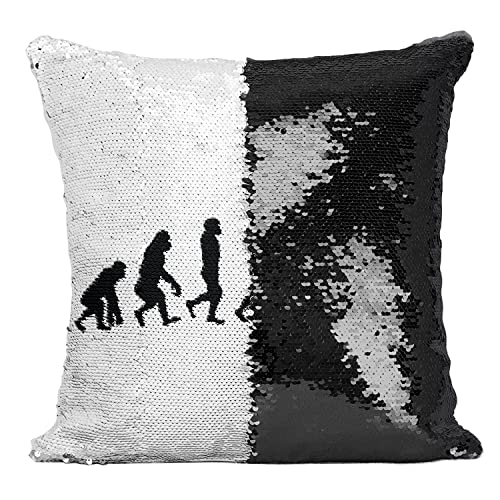 Coussin avec Housse Sequin Noir de qualité pour passionné de lecture - 2