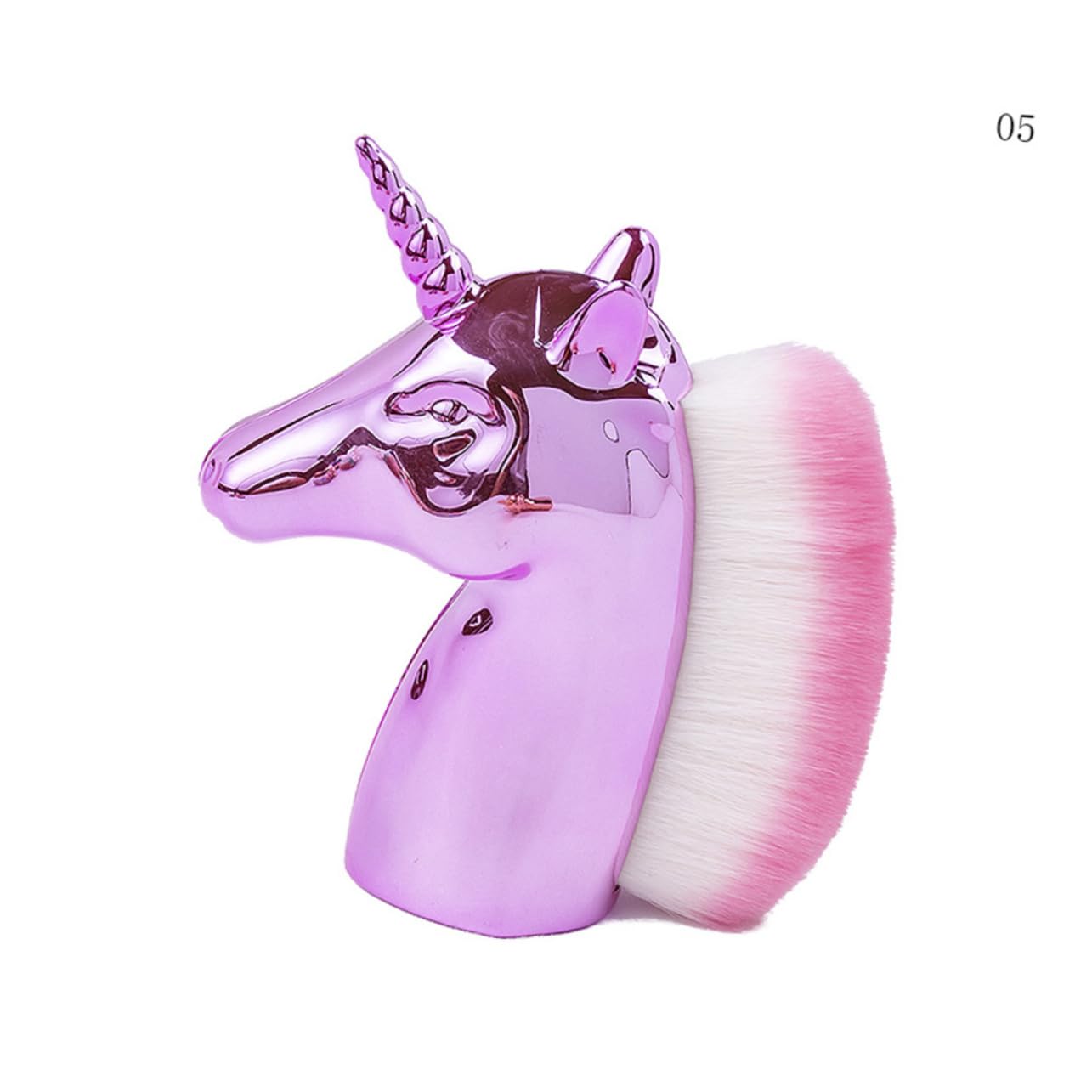 Healeved 3pezzi Spazzola per Unghie in Materiale Durevole per Pulizia Manicure Design Forma di Unicorno Setole Ergonomiche