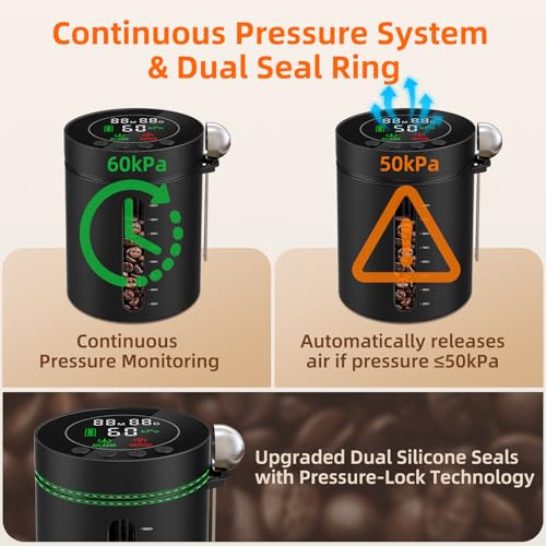 Automatic Vacuum Coffee Canister