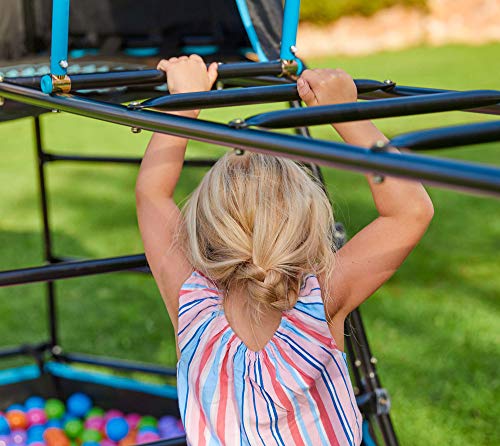 TP Toys Klettergerüst Spielturm Explorer Spielturm Kinder Outdoor Kletterturm Schwarz 306x208x201cm
