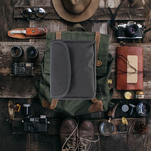 Mochila con bolsa para cámara portátil y estuche práctico de nylon protector 4