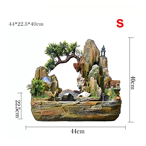 Fontaine à eau de table cascade et rocaille pour déco intérieure - 3