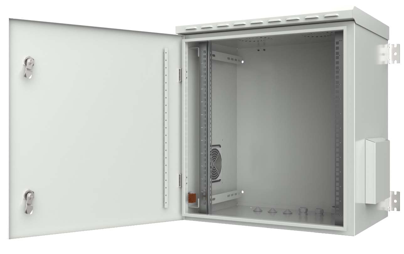 Techly Professional 364798 Armadio Rack 19" a Parete 7U Grigio IP55 Porta Cieca Prof. 600 mm Grigio
