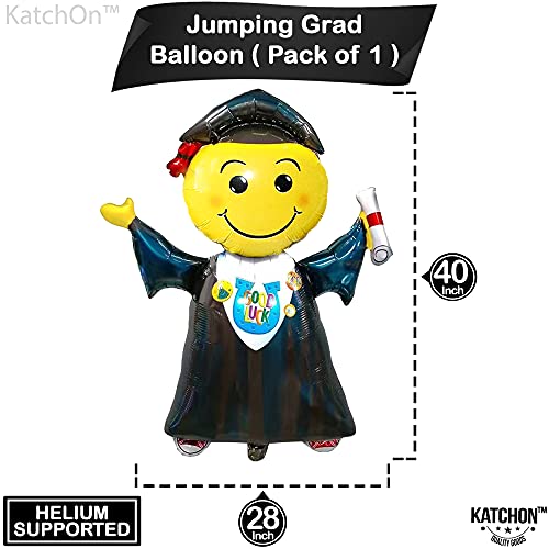 Image of KatchOn, Jumping Graduation Balloons 2026 - Large, 40 Inch | Congrats Grad Balloon | Kindergarten Graduation Decorations 2026 | Preschool Graduation Party Decorations, Congrats Graduation Decorations