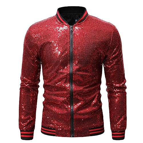 Costume de fête scintillant veste homme paillettes style années 80