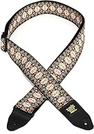 The world's number one polypro guitar strap is now available in an array of stylish jacquard patterns. Vintage Weave design. Adjustable length from 41 to 72 inches. Machine-stitched leather ends. Polypropylene webbing provides comfort and durability.