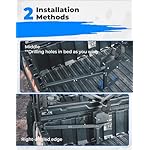 KEMIMOTO-in-Bed-Gun-Boot-Mount-Bracket-for-UTV-Compatible-with-Kolpin-Gun-Boot-IV-60-43-and-Stronghold-Gun-Boot-L-Ranger-XP-1000