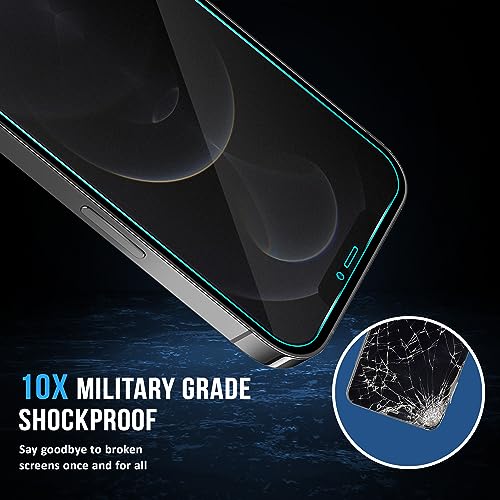 Image of ArmourPro Matte Privacy Tempered Glass for iPhone 12 Pro Max, Anti-Spy Anti-Glare Screen Protector, Edge-to-Edge Full Coverage, 9H Anti Scratch, Smooth Touch, Easy Installation Kit with Cable Protector