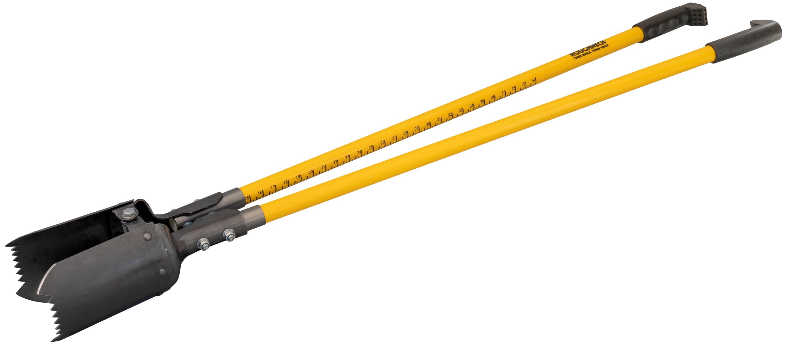 Roughneck Sharp-Edge Post Hole Digger In Yellow Steel
