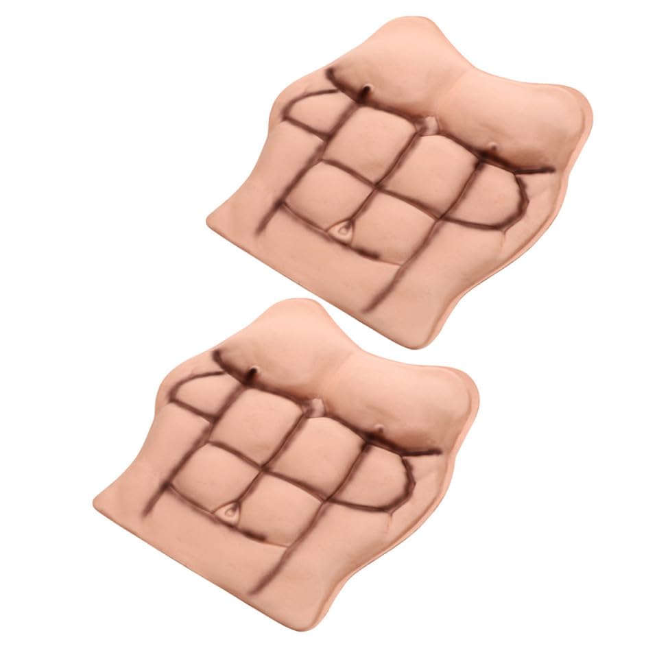 Músculos de pecho y abdominales de Eva para fiestas de Halloween