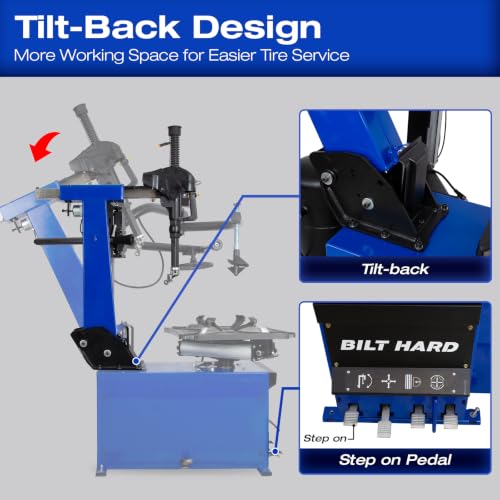 BILT HARD 26" Tilt-Back Tire Changer and Wheel Balancer Combo