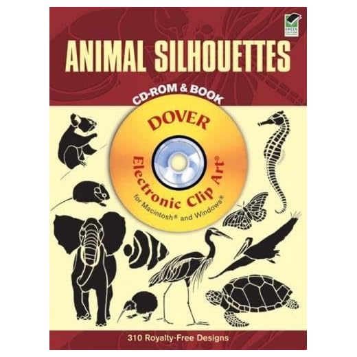 Animal Silhouettes CD-ROM and Book (Dover Electronic Clip Art)