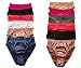 Peachy Panty 6 Pack Satin Full Coverage Women's Panties (Medium)