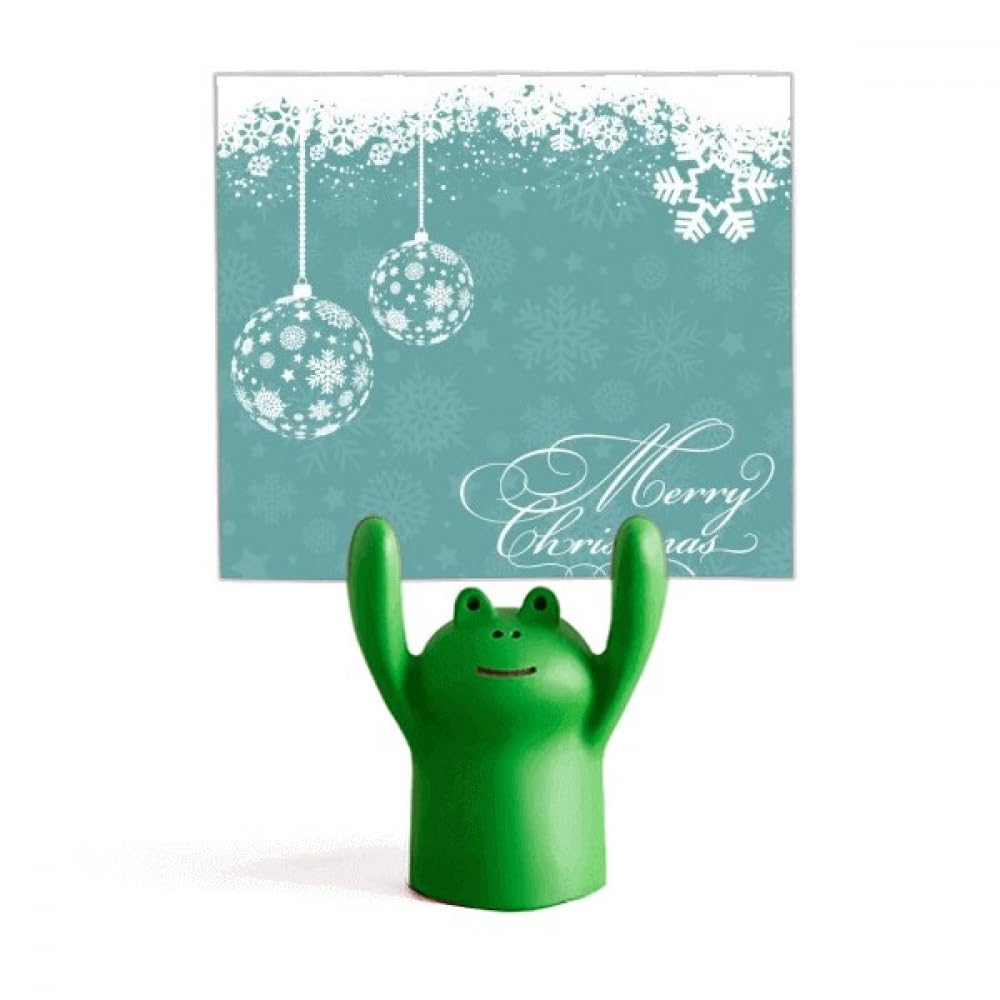 Porte-nom grenouille dessin animé et flocon de neige pour réception originale - 4