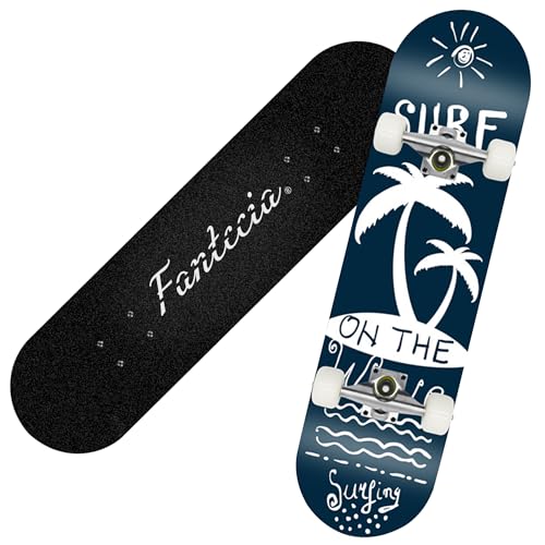 Fantecia Monopatín Completo Estándar De 31,49 Pulgadas Con Ruedas Lisas Para Hombres Y Mujeres, Hecho De Monopatín De 9 Capas Para Todos Los Jugadores. Fantecia Monopatín Completo Estándar De 31,49 Pulgadas Con Ruedas Lisas Para Hombres Y Mujeres, Hecho De Monopatín De 9 Capas Para Todos Los Jugadores.