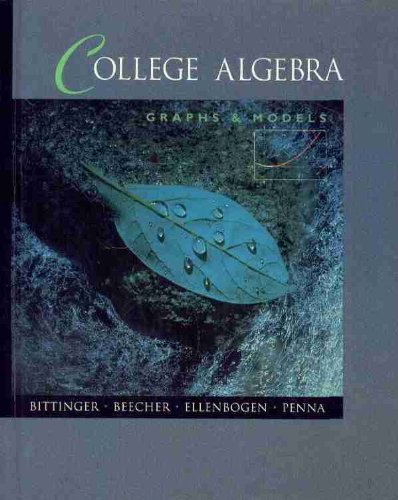 College Algebra with Graphing Calulator