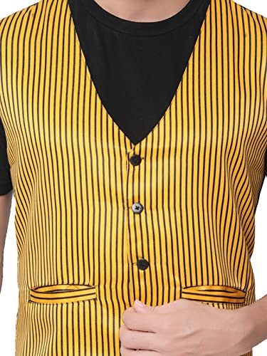 Image of Click One Casual Uniform Striped Waistcoat For Men's
