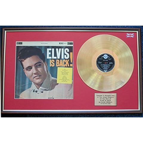Elvis Presley 24 Carat Gold Disc and Cover Cover