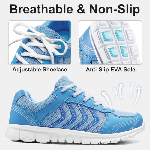 Image of Alicegana Womens Comfortable Walking Shoes: Lightweight Breathable Womens Sneakers for Daily Walks - Non Slip Casual Tennis Shoes for Work Commuting