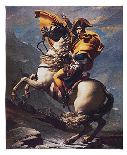 Musearta BT-JD-NA-V424266 Unisex Beach Towel with Napoleon Crossing The Alps by Artist Jacques-Louis David Cotton 120 x 150 cm - Image 2