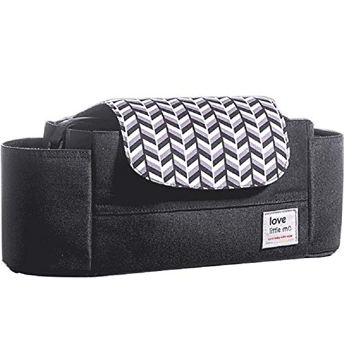 Sunveno, Love little me - Bolsa organizadora para cochecito de bebé, color negro Cover