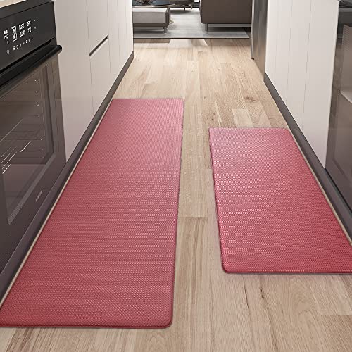 Color G Alfombra Cocina 44 x 75 cm + 44 x 150 cm, Reboteable Cuero Alfombra Cocina Lavable Antideslizante, Confortable...