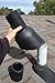 Perma-Boot 82873 4-Inch Roof Vent Pipe Boot Repair, No-Tools Install, Black