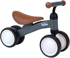 Buba Bicicleta de Equilibrio - 4 Rodas, Marrom, Pequeno